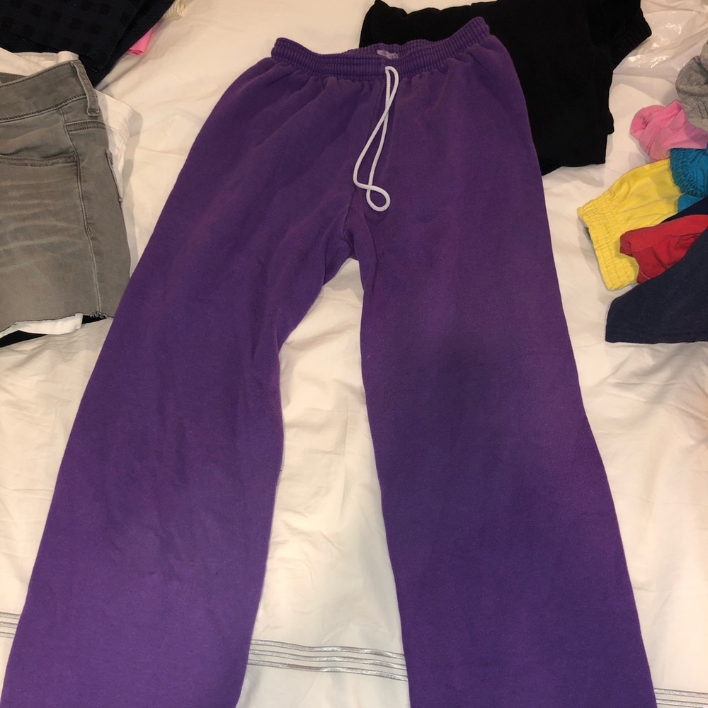 Purple sweatpants